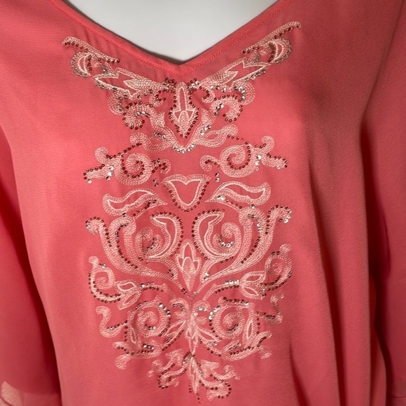 LANE Bryant Dolman Sleeve Blouse Size 14/16 - Picture 2 of 8